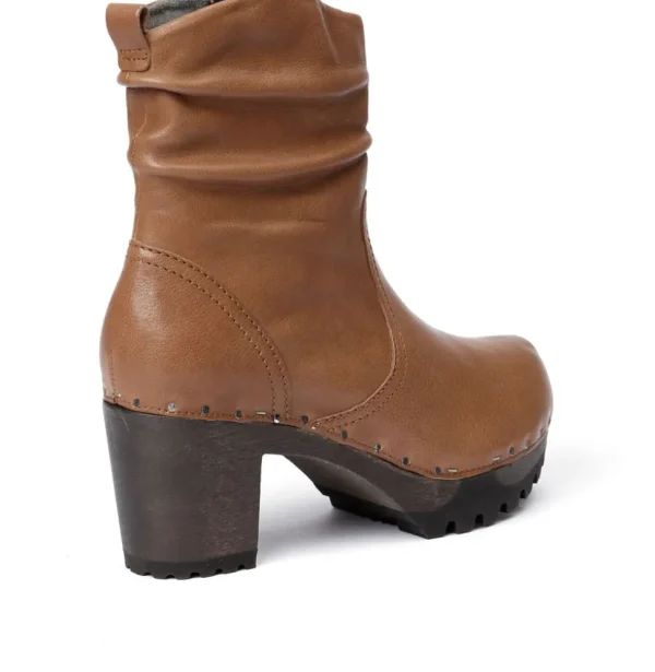 O-Bootie Washed Nappa Camel